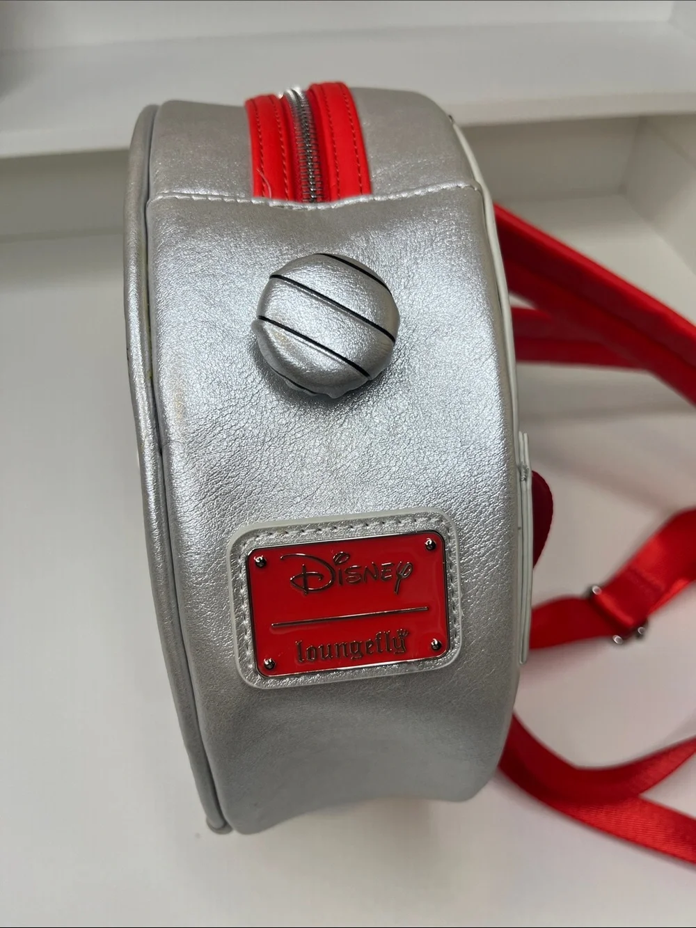 Loungefly Mickey Mouse Red, Black, Yellow Clock backpack
